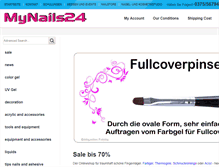 Tablet Screenshot of mynails24.com